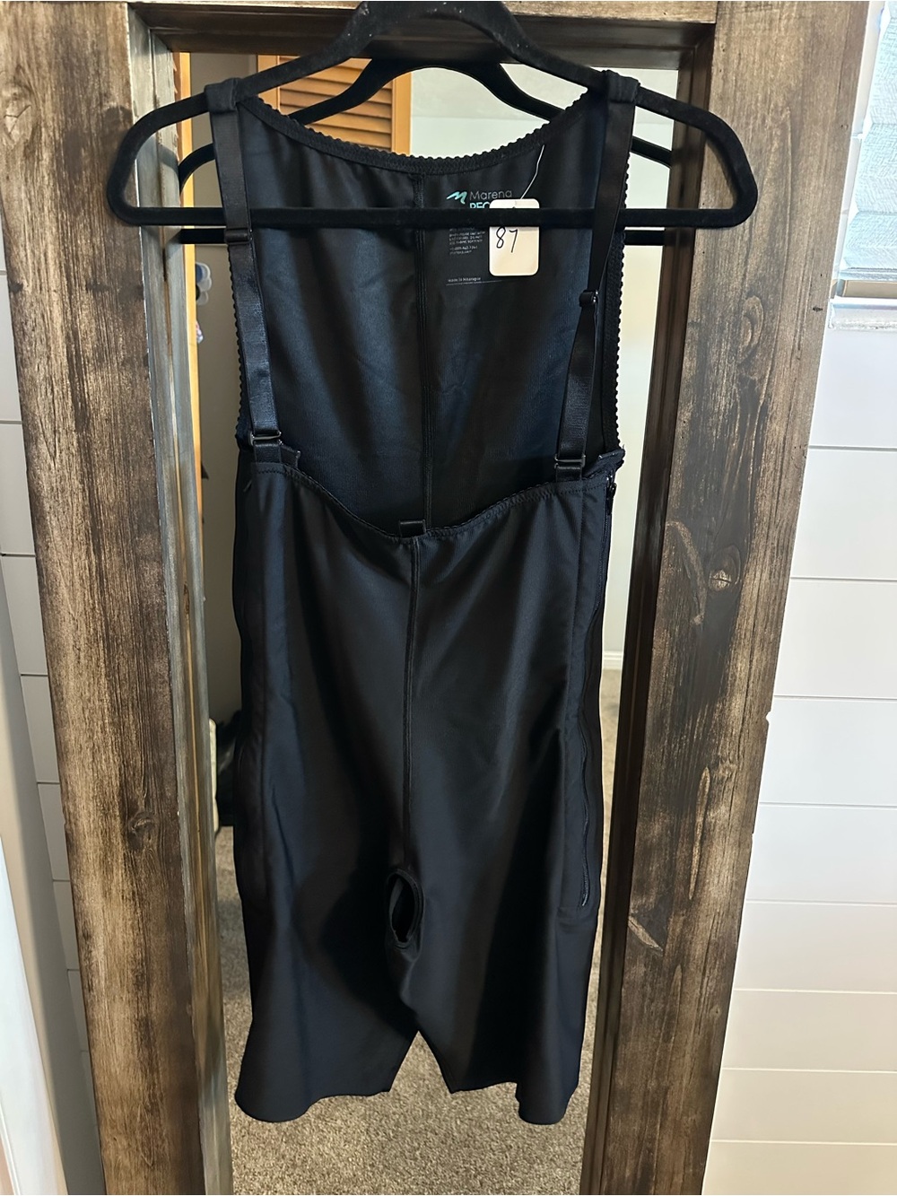 Marena Recovery Stage 2 Compression Garment Bodysuit Open Crotch Black XL